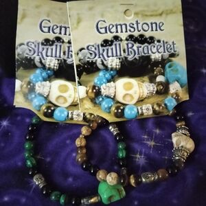 Gemstone Skull Bracelet(s) New from Kheops International